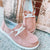 Dames Canvas Lace-Up Loafers