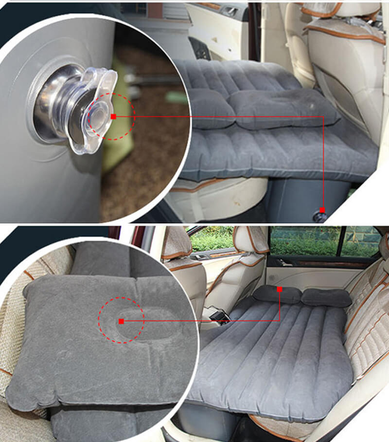 Opblaasbare auto achterbank matras