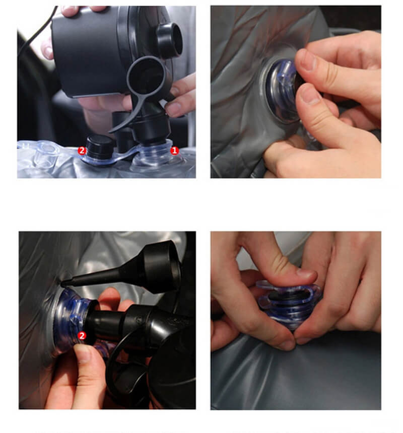 Opblaasbare auto achterbank matras