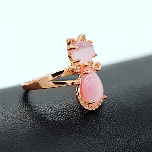 Opaal Kat Ring