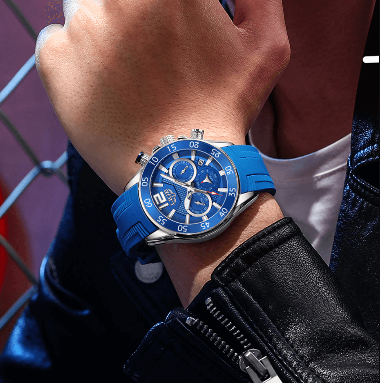 LIGE Luxe Chronograaf Sporthorloge