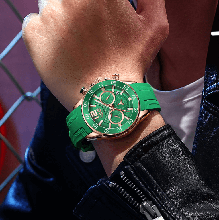 LIGE Luxe Chronograaf Sporthorloge