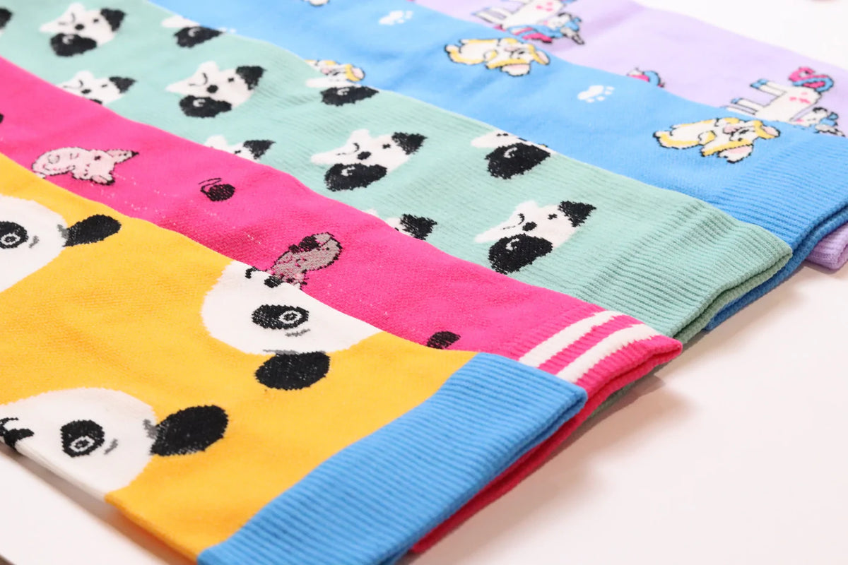 Kleurrijke Lange Compressie Sokken (4 paar)