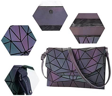 Geometrische Lichtgevende Crossbody Tas