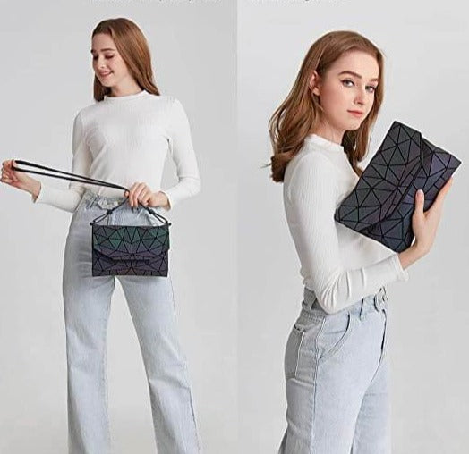 Geometrische Lichtgevende Crossbody Tas