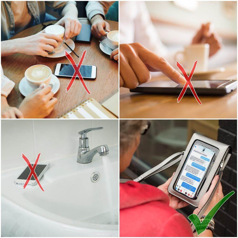 Crossbody Touchscreen Telefoon Portemonnee