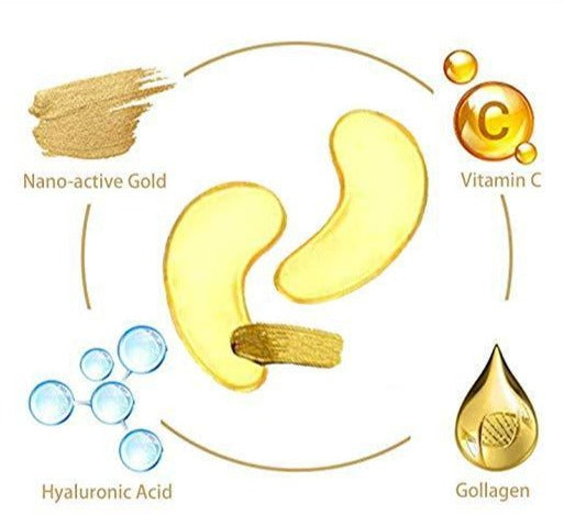 Goud Kristal Collageen Oogmasker