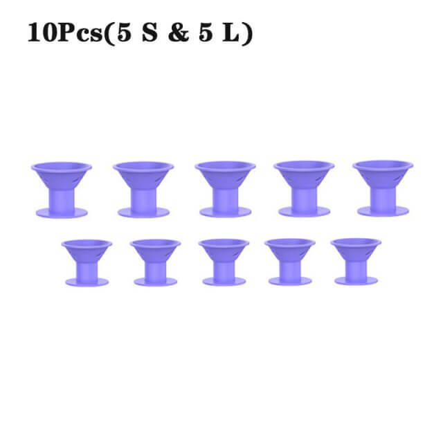 Hitteloze Silicone Haarkrullers (10st)