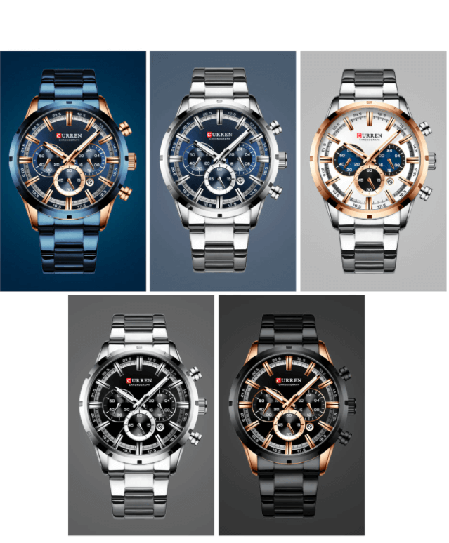 Curren Business Chronograafhorloge