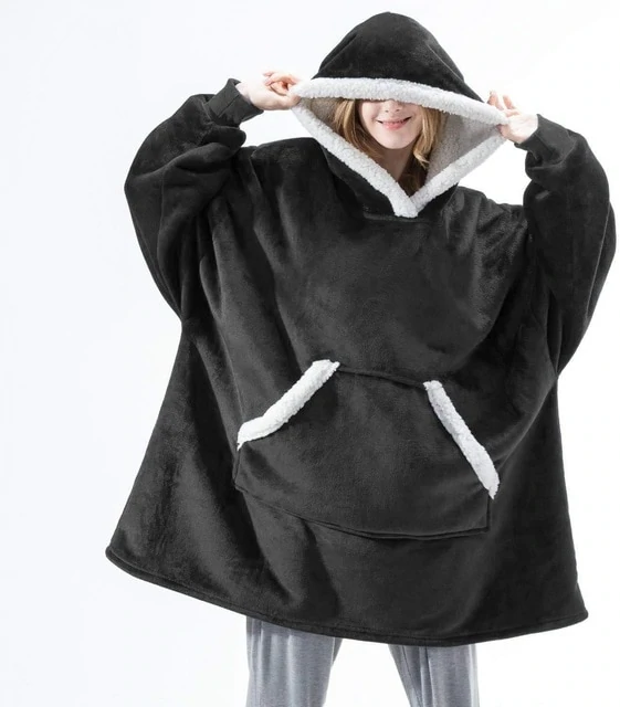 Furry Hoodie Deken