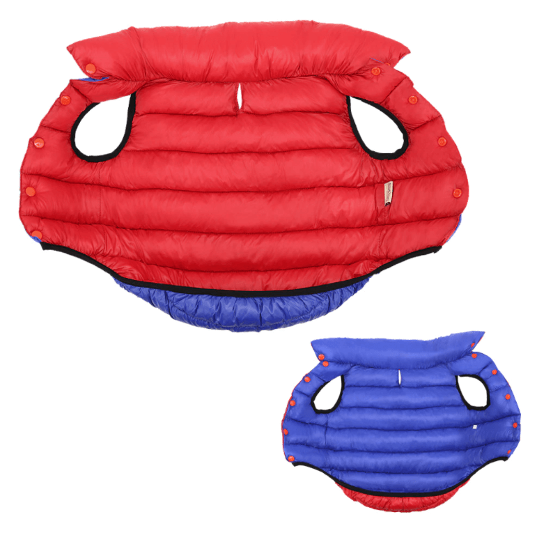 Omkeerbare Hond Puffer Jas