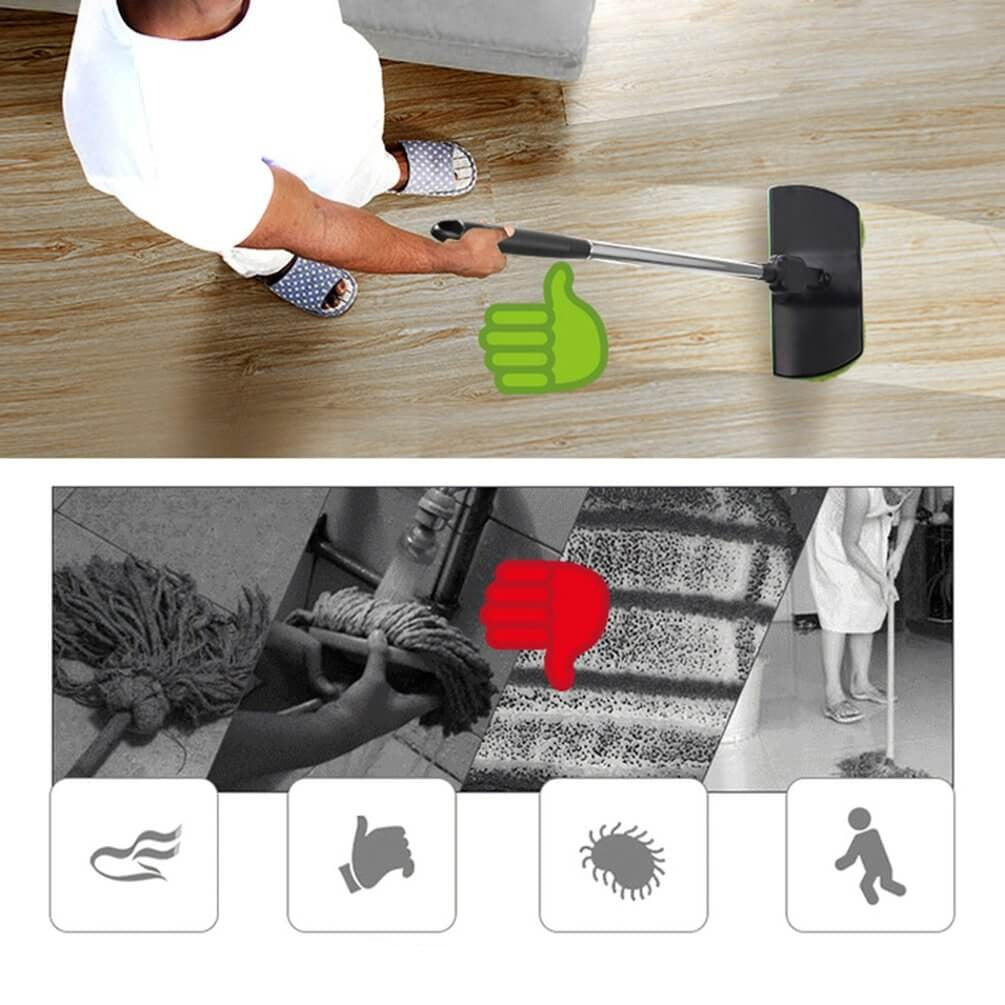 Draadloze oplaadbare elektrische mop