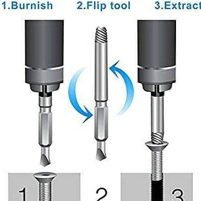Beschadigde Schroeftrekker Met Dubbele Uiteinden | SET