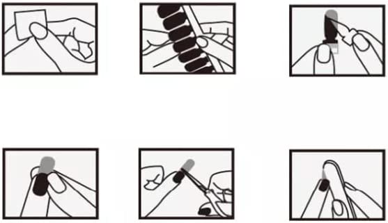 Solide Kleuren Nagelstickers (16 tips/set)