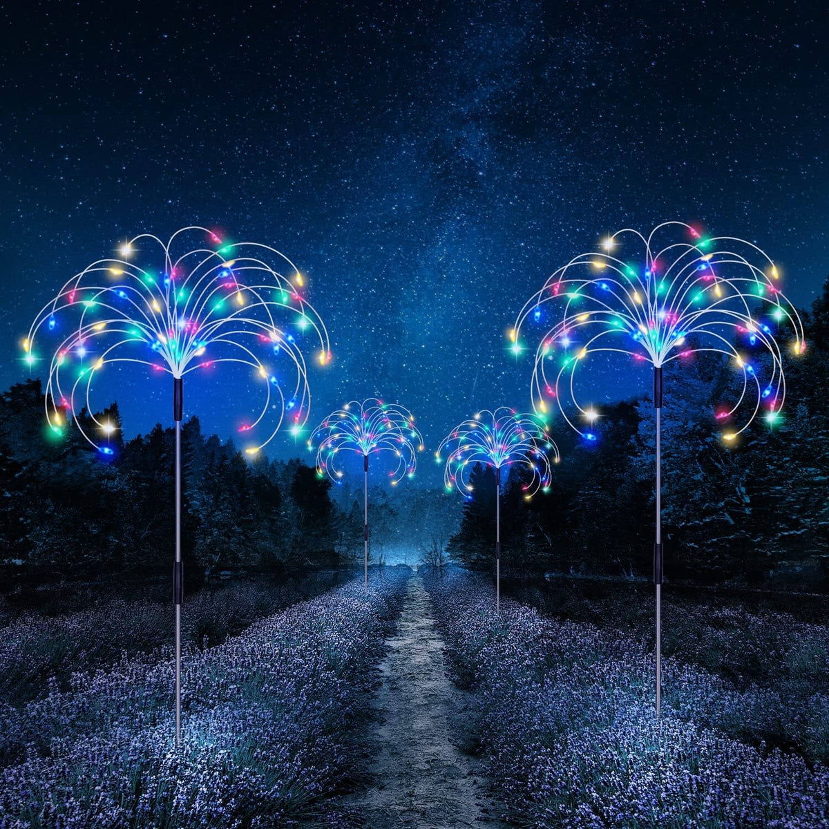 Waterdichte Zonne Garden Vuurwerk Lamp