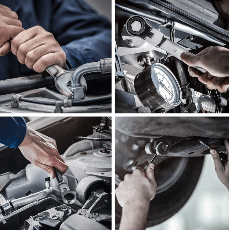 Buizen Ratelsleutel met Flexibele Kop