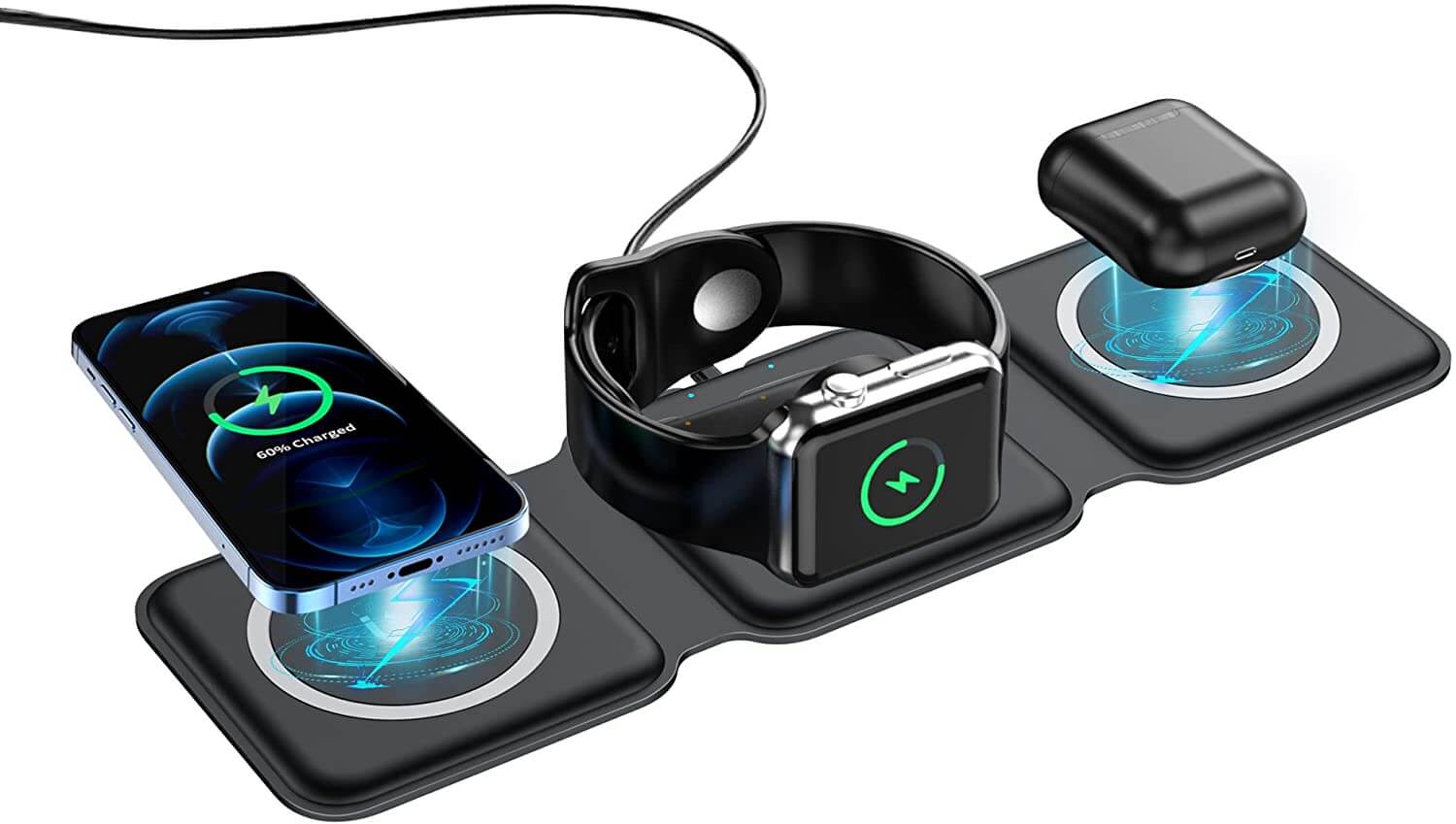 Opvouwbare Magnetische Draadloze Lader