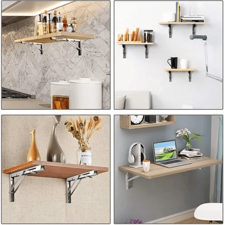 Opvouwbare Muur Plank Beugel (2stuks)