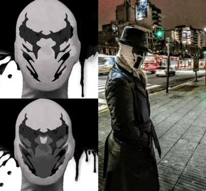 Bewegend Inktvlek Rorschach Masker
