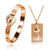 "JE BENT DE SLEUTEL NAAR MIJN HART" Armband + Ketting Set
