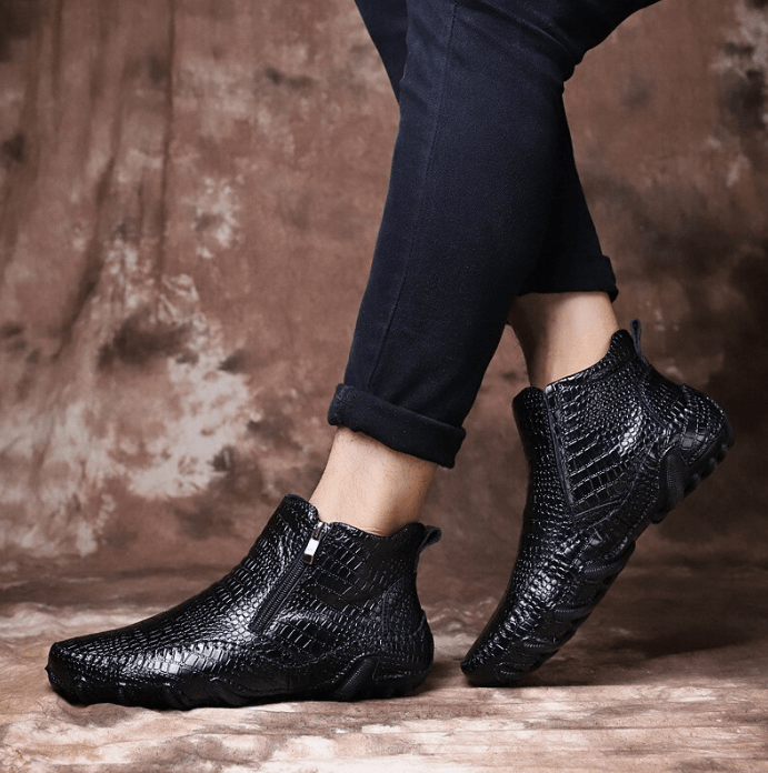 Leren Stijl Chelsea Laarzen Voor Mannen