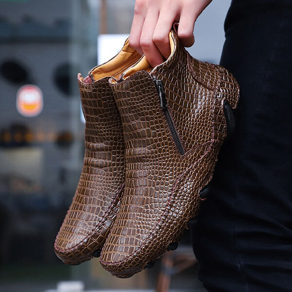 Leren Stijl Chelsea Laarzen Voor Mannen