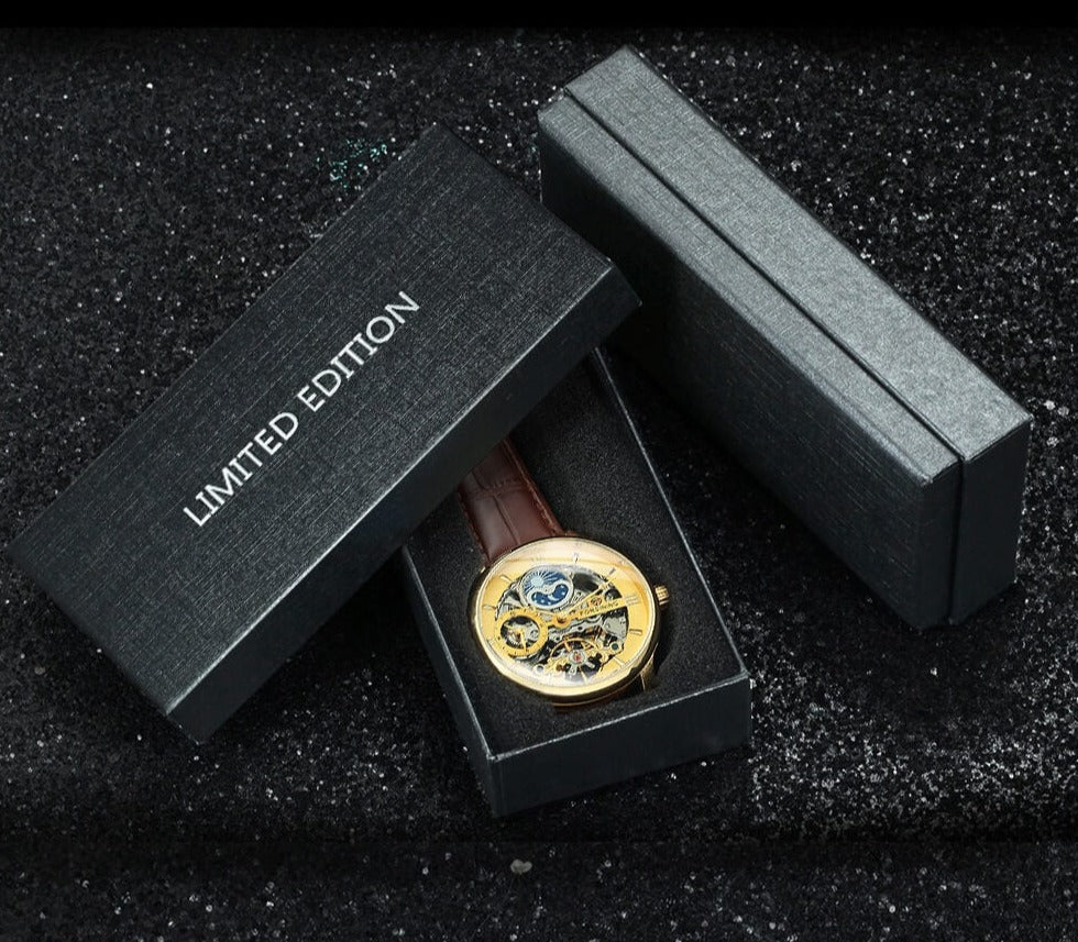 Forsining Heren Skelet Horloge