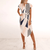 Bedrukte Asymmetrische Midi Jurk