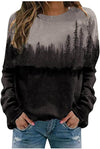 Mountain Bedrukte Pullover Sweatshirts