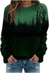 Mountain Bedrukte Pullover Sweatshirts