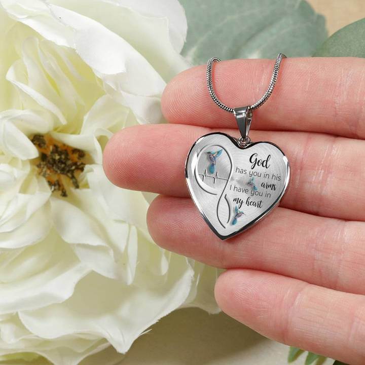 God Heeft je In Zijn Armen Kolibrie Ketting