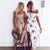 Bloemenprint Off-The-Shoulder Wrap Maxi Dress