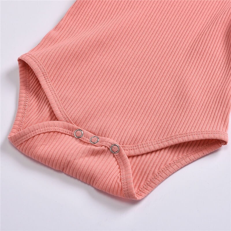 Ruffled Geribde Gebloemde Shortset