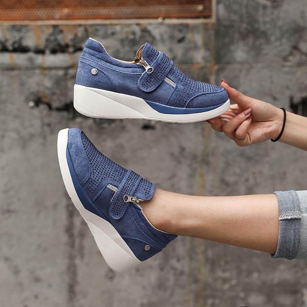 Dames Rits Platform Sneakers