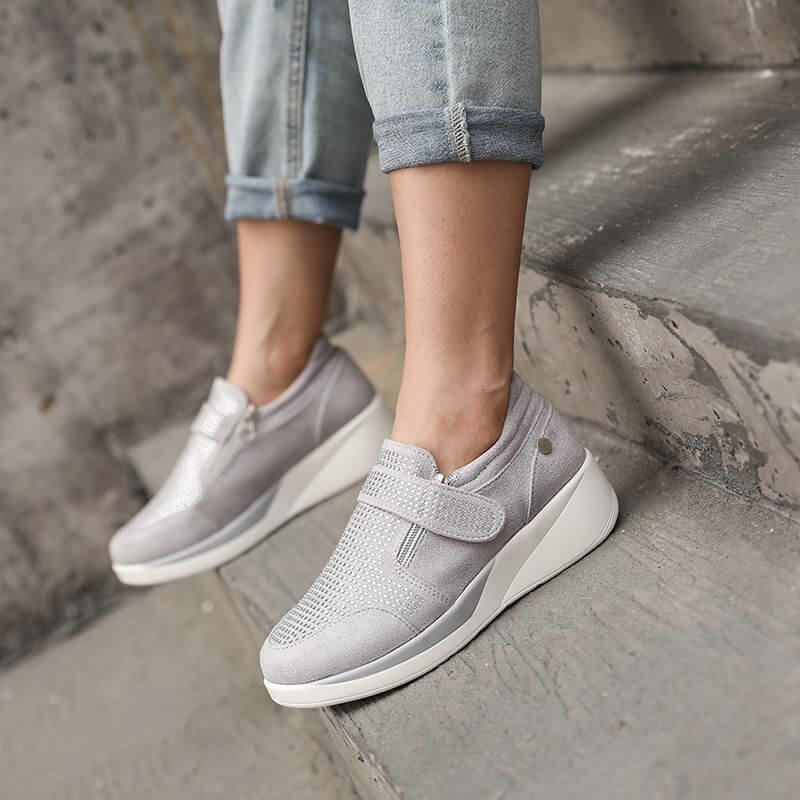 Dames Rits Platform Sneakers