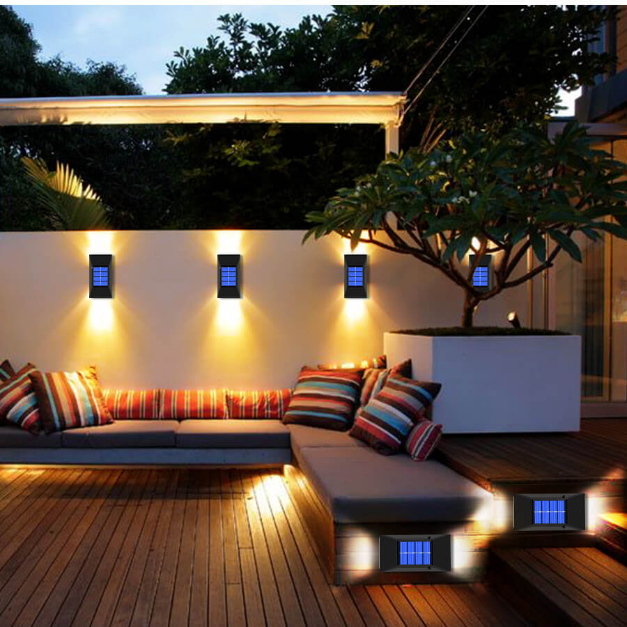 Zonne-aangedreven buiten Patio Wall Light