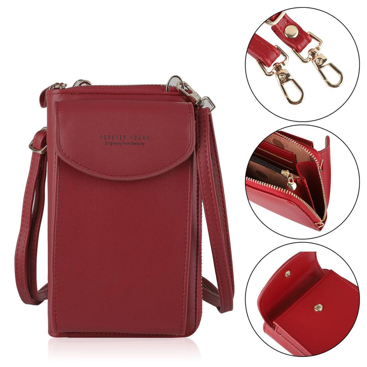 Vrouwen Crossbody Clutch Telefoon Portemonnee