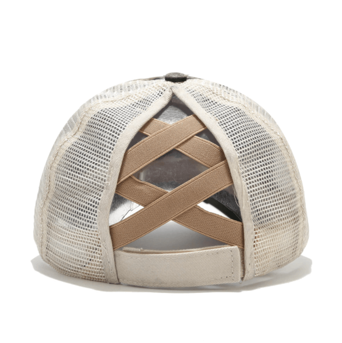 Criss Cross Paardestaart Cap