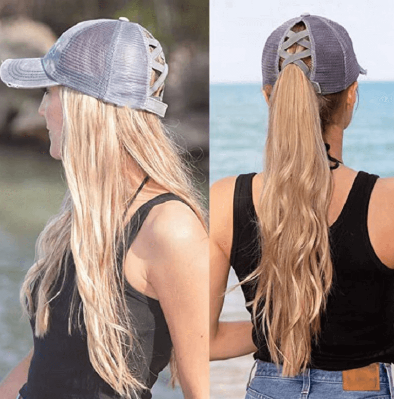 Criss Cross Paardestaart Cap