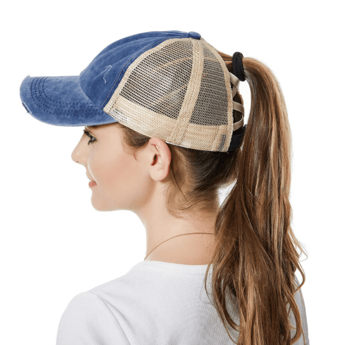 Criss Cross Paardestaart Cap