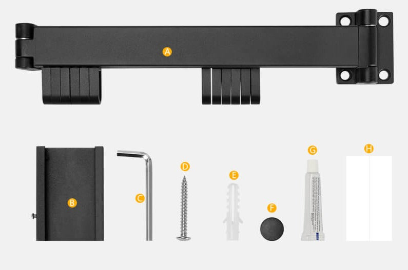 Intrekbaar droogrek voor kleding
