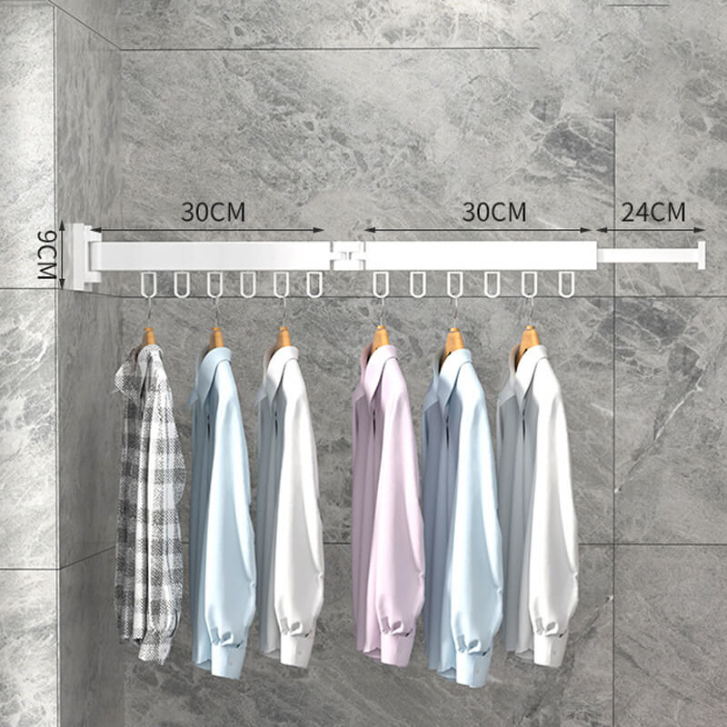 Intrekbaar droogrek voor kleding