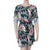 Retro Bloemen Jurk met Lange Mouwen