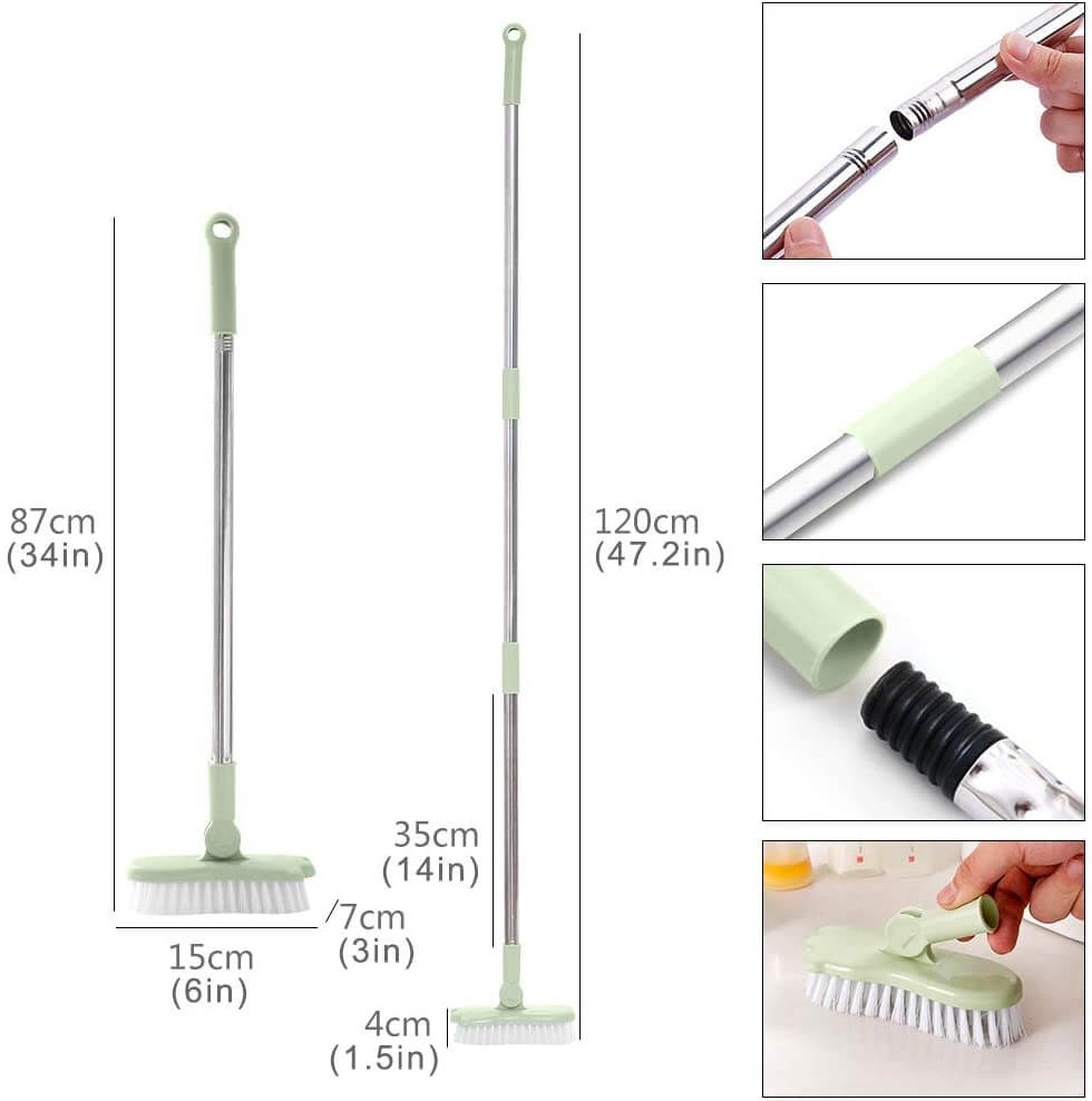Scrubborstel met lange steel