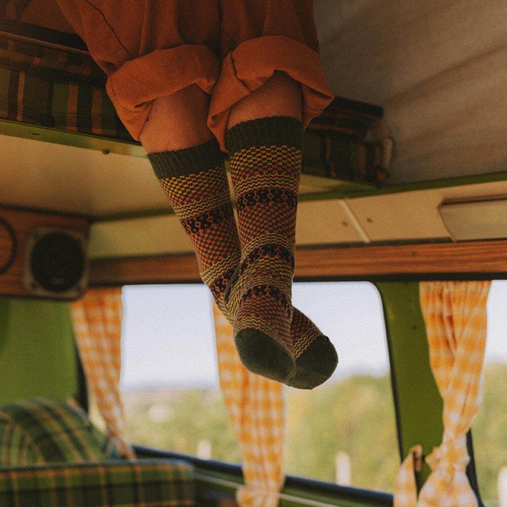 4 Paar Vintage Warme Sokken