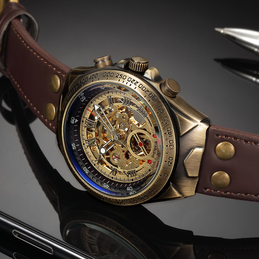 Steampunk Vintage Skelet Horloge