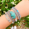 Helende Turquoise Beschermings Wikkel Armband