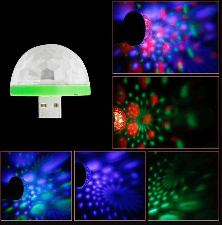 Paddestoel Disco Licht (USB)