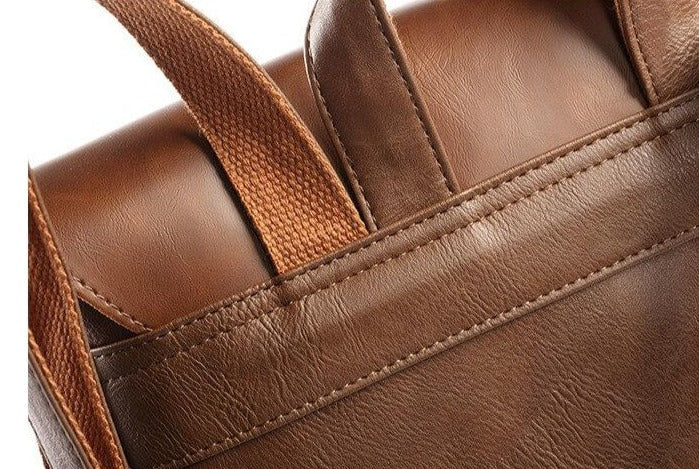 Vintage Kunstlederen Rugzak