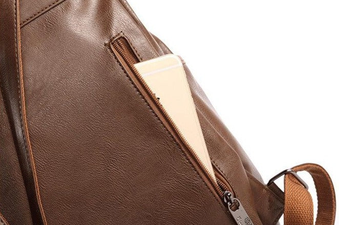 Vintage Kunstlederen Rugzak